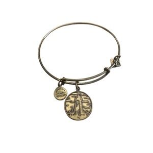 Alex and Ani Gold Lighthouse Charm Bangle